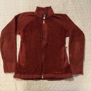 Patagonia Womens Burgundy Polartec Full Zip Fleece R2 Regulator Jacket Size M